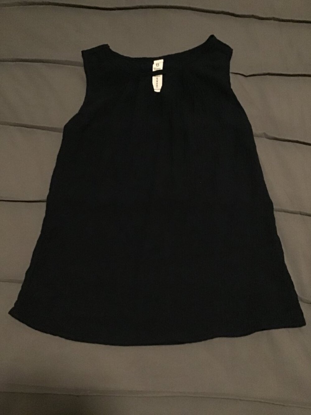 Women’s Sleeveless Blouse – Navy Blue – Size Small – Lightweight Flowy Top